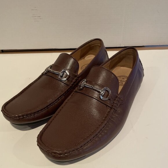 Men's Amali Casual Driving Moccasins Slip On Shoes Sz 13 Brown - Picture 1 of 4